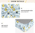miaozhen 1 Pack 52x28 Cotton Baby Crib Sheets Comfy Breathable Funny Ocean Owl Blue Crib Mattress Sheet for Nursery