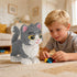 MIKIJOYS 3D 3000PCS RQ8888 Cat Building Blocks with Organizer Bins | Grey | Micro Animal Building Blocks | | Gift