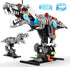 Mechanical T-Rex Dinosaur Building Set with Lights, Rotatable Components & Display Stand,