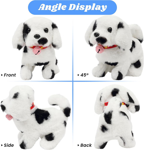 Hopearl Walking Point Dog Interactive Toy - Electronic Plush Puppy with Moving Head, Gifts for Toddlers