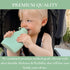 Nontoxic Reusable Baby Food Pouches - Premium Food Grade Silicone - BPA & PFAS Free - Leak-Proof Design - Easy to Clean