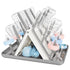 Large Baby Bottle Drying Rack, Space Saving 18 Hooks Slope Travel Bottle