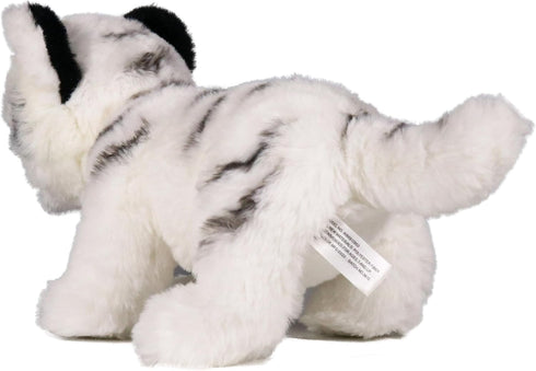 Ice King Bear Baby Tiger Plush Toy, 10 Inches, Cute Stuffed Animal (White)