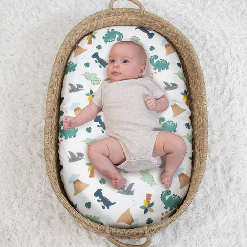 4-Pack The Peanutshell Baby Bassinet Sheets for Boy - Soft, Oval & Fitted Baby Boys Bassinet Sheet, Rectangle, Fitted
