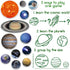 magdum 22 Solar System Fridge Magnets for Kids - - Realistic Space Magnets for Toddlers - Real Refrigerator Magnets