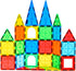 CuteTiger Magnetic Tiles, 64PCS Magnet Building Toys, Magnetic Building Set, Stacking Blocks,