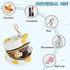 PYBUG Pineapple Round Pacifier Storage Case, Polyester & TPU Lined with Hook Buckle, Pacifier Container Box for Baby