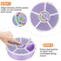 Pawtong 5 (1 Pack- Snack Rotator Container Reusable Snack Box with Compartment Dispenser and Lid, Color Matching