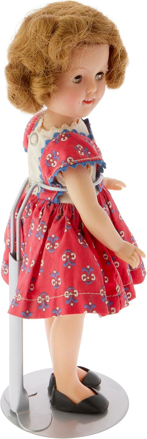 Plymor DSP-60S Silver Adjustable Doll Stand, Pack of 6, fits 10-14 inch Dolls, Waist 2-2.5 inches Wide, 5.5-7 inches
