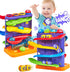 Toddler Toys for 1 Year Old Boy - 2 in 1 Pound Ball Toy & Car Ramp Race Track Learning Active Developmental Toys