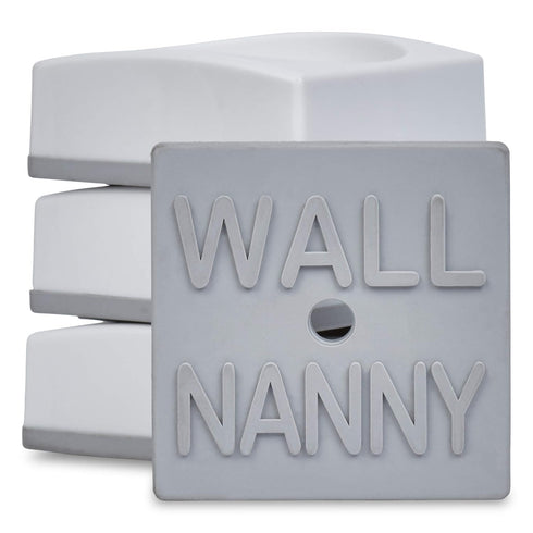 Wall Nanny Mini - Smallest Baby Gate Wall Protector (White) 4 Pack, Protects Walls & Doorways from Pet Gates & Dog Gate
