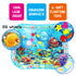 Extra Big Infant Water Mat, Large Water Play Mat, Seas and Oceans Tummy Baby Toys with BB Call, Fun Early Development