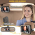 7 360 Baby Car Mirror with Light, RGB Light Rear Facing Baby Car Seat Mirror with Remote Control Rechargeable Rotation