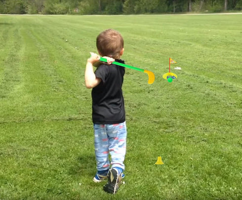 Plastic Golf Clubs, Educational Golf Toys Sets for Toddlers Kids, Outdoor Indoor Sports Golf Game Toys for Boys & Girls