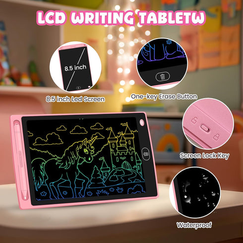 Frelswon 20 Pack 8.5 inch, 3-8, (20 Pack) LCD Writing Tablet for Kids - Erasable and Reusable Toddler Doodle Board