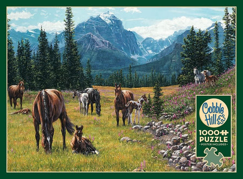 1000 Cobble Hill Piece Puzzle - Horse Meadow - Sample Poster Included