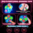 24 Pack Shemira Valentines Day Cards for Kids School Classroom Exchange, Valentines Cards with Light Up Fidget Spinners