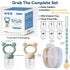 4 Pack Stylish Anti-Drop Baby Fruit Feeder & Breastmilk Popsicle Molds for Teething with Lids, The Perfect Food Feeder