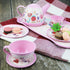 Xlong Set Set,Princess Set Pink Tea for Little Girls,Flower Design Tea Party Tea Time Toys Teapot Dishes Kitchen