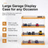 1/64 Scale Display Case, 3-Tiers Diecast Car Garage Display Case with 15 Parking Space and Acrylic Cover