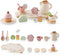 Ikubigu Tea Party Set for Kids - Wooden Tea Set for Little Girls
