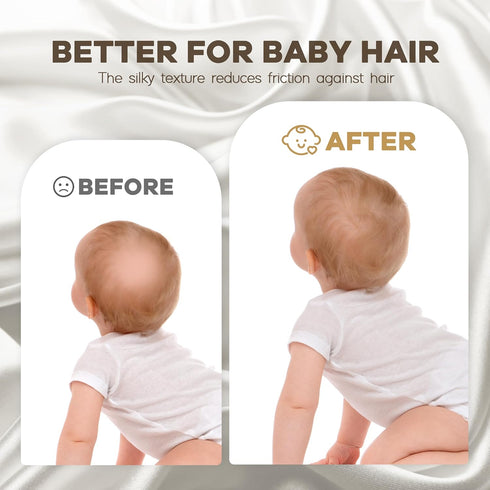 Pro Goleem Fitted Pack n Play Playard Sheet 2 Pack, 27x39 Inch, Unisex White and Gray, Great for Baby Hair Silk Feeling