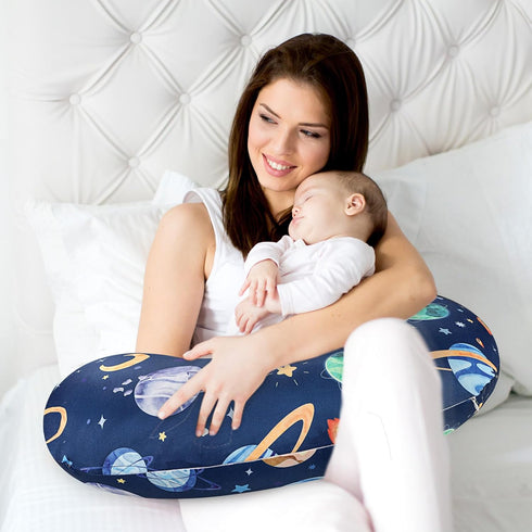 Pack Set Pea Pod of Nursing Pillow Cover and Baby Car Seat Cover Infant Car Seat Canopies Cover for Newborn
