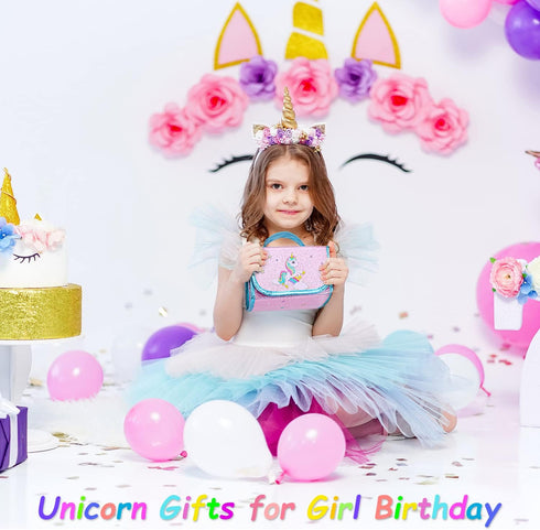 Fruit Scented Washable Markers Set for Kids - Unicorn Pencil Case, 48PCS Art Supplies for Age 4-8, Birthday Gifts