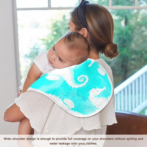 Kagirah Baby Burp Cloths, Soft Absorbent Burping Cloths for Babies, Cotton Milk Spit Up Rags, Large Size for Newborns