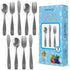 9 Piece Kids Silverware Set, Stainless Steel Flatware, Safe Utensil Set for Child and Toddler, Includes 3 Spoons, 3