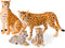 Terra by Battat – 4 Pieces Cheetah Family – 1 – 4-Inch Plastic Figurines for Kids, Educational Toy Figures