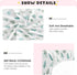 CHUROUSY 28x52 Inch Green Rustic Fir Tree Crib Sheets for Boys Girl Watercolor Woodland Rustic Forest Pine Trees