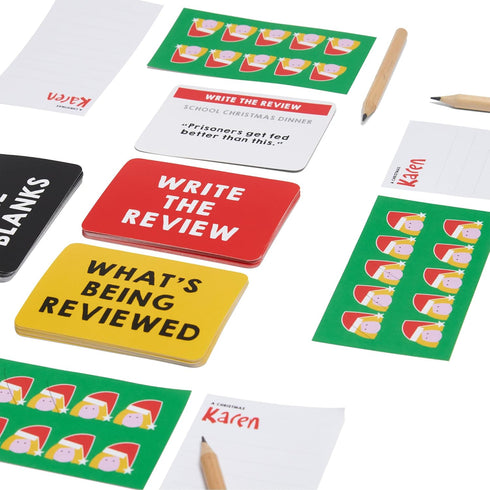 A Christmas Karen Party Game - Hilarious Bluffing Game with One-Star Reviews for Family Game Night, 3-10 Players