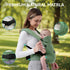 BethBear 7-45 lbs Baby Carrier Newborn to Toddler with Natural Material, Ergonomic Design,Versatile