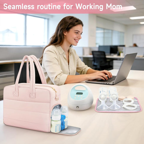 Zalirium S1/S2 15.6" Pack, Breast Pump Bag with Insulated Breast Milk Cooler Pocket, Fits Spectra & Most Pumps