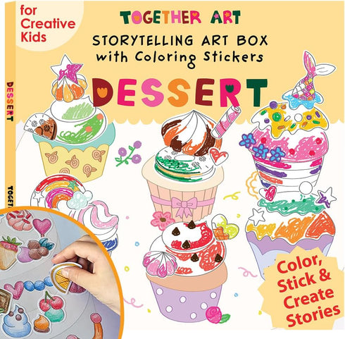Together Art Dessert Color Your Own Storytelling Sticker Kit Coloring Your Own