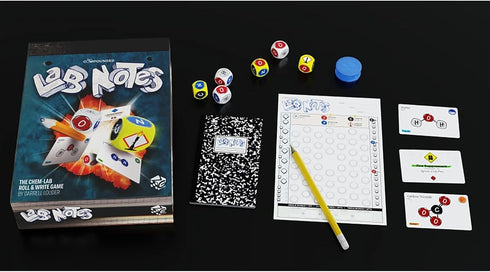 Lab Notes Strategy Board Game by Greater Than Games - Science Roll and Write for 2-5 Players, Ages 14+