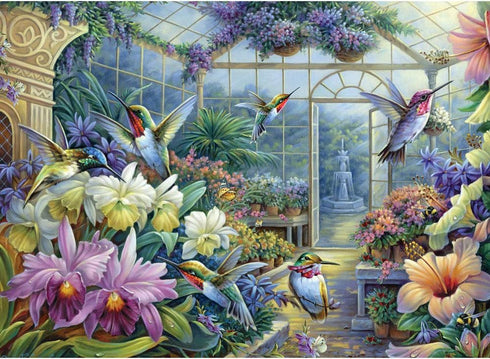 Bits and Pieces 500 Piece Jigsaw Puzzle for Adults - Antique Greenhouse by Artist Oleg Gavrilov