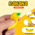 100 Adults(2.36 Inches) Jerify Pcs Banana Stress Toys Stretchy Banana Fidget Toys Realistic Stretchy Pu Foam Party
