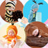 10 Pcs Mini Baby Dolls, 4 Inch Realistic Dolls with Animal Clothes, Cute Small Dolls for Girls Kids Easter Basket Gifts