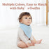 10-Pack Soft Absorbent Baby Bandana Bibs - for Teething & Feeding
