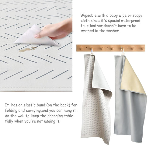 Owlowla Baby Diaper Changing Pad Portable Changing Mat Travel Changing Pad Liner for Baby and Small