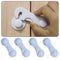 Cabinet Door Locks for Baby Proofing, 4 Pack Adhesive Cabinet Locks for Drawer, Cupboards, Fridge, Child Safety