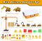 MYDOVA 7 2lbs 3+ Sand Construction Kit - Play Sand Art Kit with Construction Truck, Magic Sand, Castle Molds, Crane