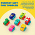 Set, Summer JOYIN Cartoon Cars, Soft Rubber Toy Car Mini Vehicles, Bath Toy Car for Toddlers, Christmas Great Gift