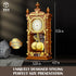 Set, 14+ (751 Vziimo Retro Clock Building Blocks Vintage Pendulum Clock Model Kit with Real Functional Timepiece