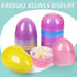 PNIOTAIN 6 Pack 6 Inch Large Plastic Easter Eggs Fillable - Jumbo Easter Eggs for Kids Empty Eggs for Easter Egg Hunt