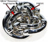 Vortex Hanayama Puzzle, Level 6 Difficulty, Bonus RED Velveteen Pouch Included