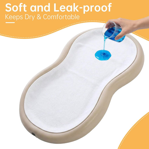 6 Pcs Changing Pad Liner, Compatible with Keekaroo Peanut Changer, Quilted Thicker Non-Slip Reusable Machine Washable