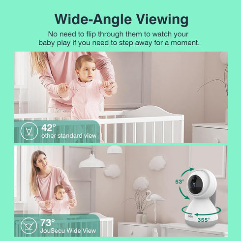 Add-on Baby Camera Unit, Baby Monitor Camera, Only Works with B152 Monitor, Maximum 2 Cameras
